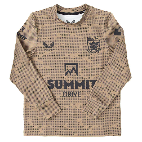 Kids Camo Sweatshirt Khaki