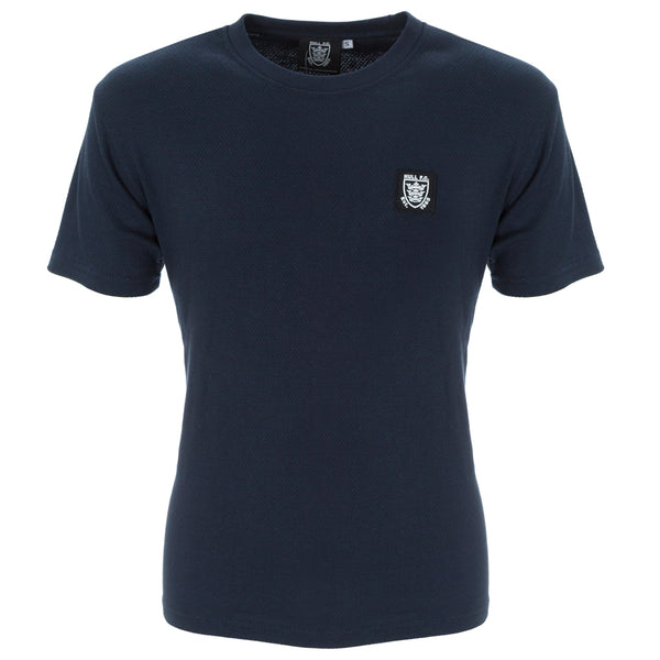 Navy Waffle Tee
