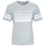 Grey Black & White Army Tee