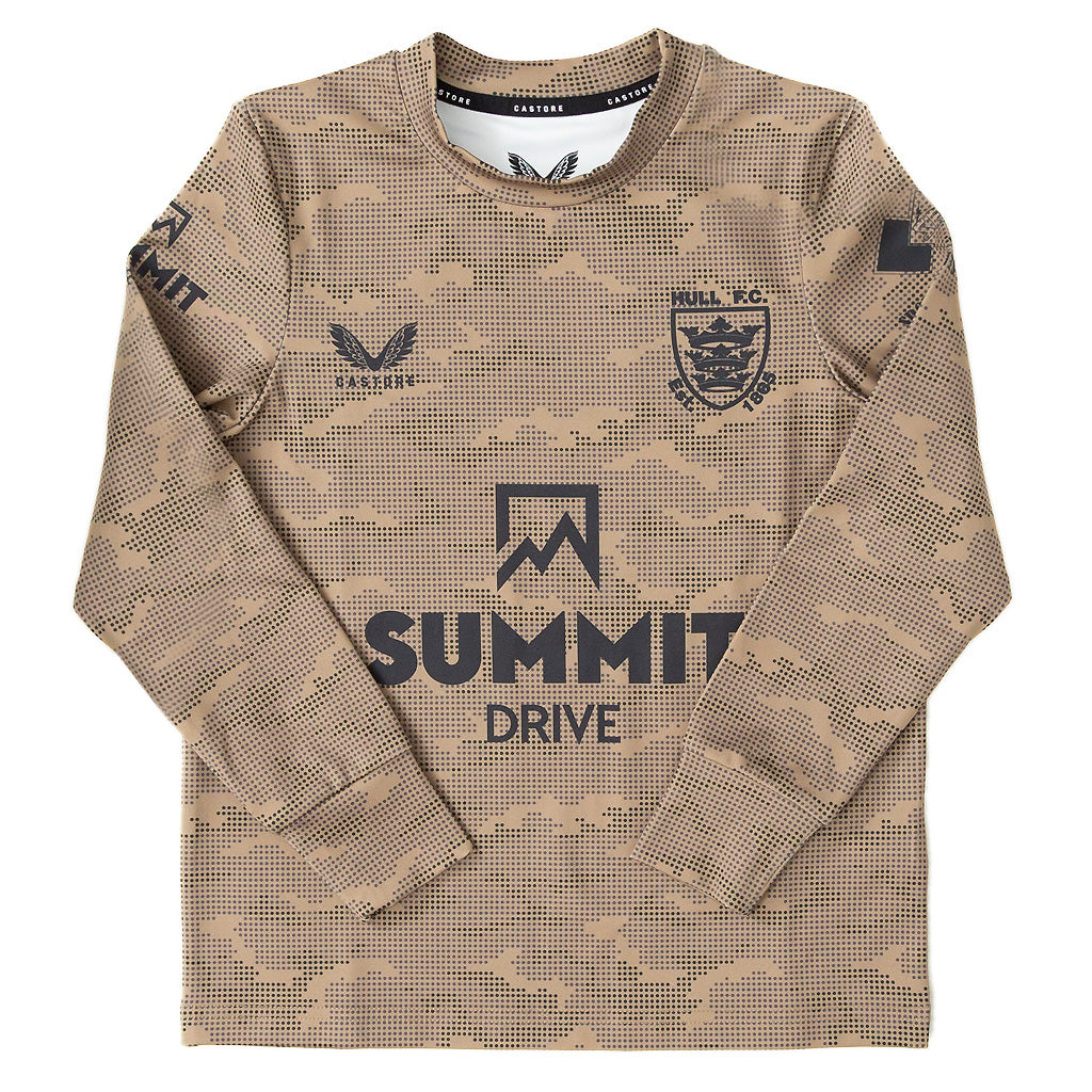Kids Camo Sweatshirt Khaki