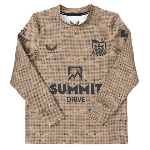 Kids Camo Sweatshirt Khaki