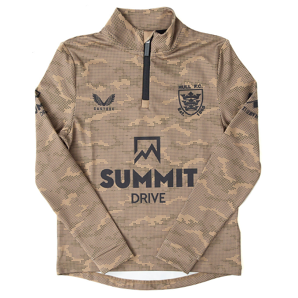 Kids Camo Khaki 1/4 Zip