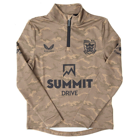 Kids Camo Khaki 1/4 Zip