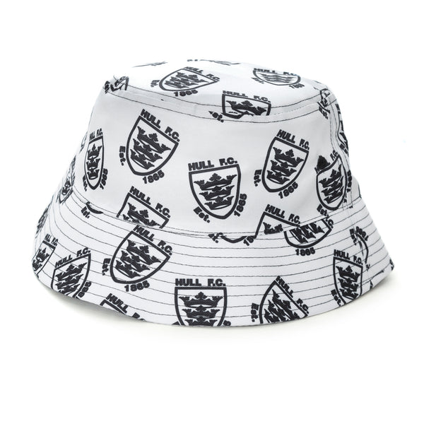 White Crest Bucket Hat