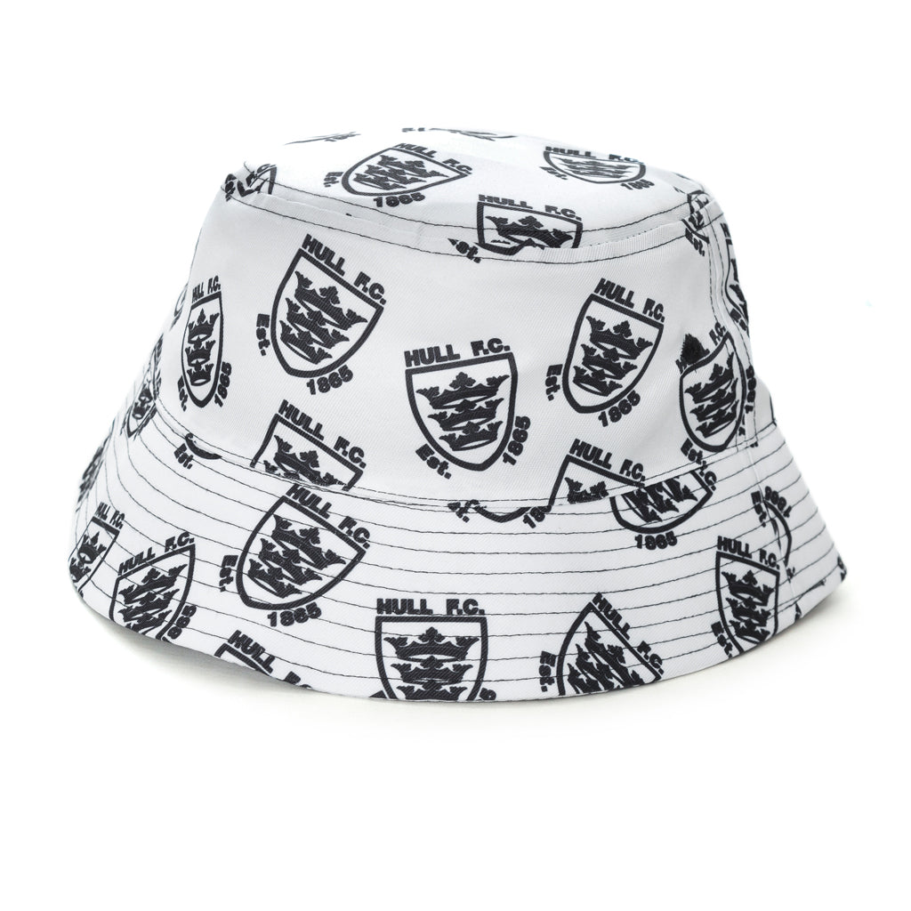 White Crest Bucket Hat