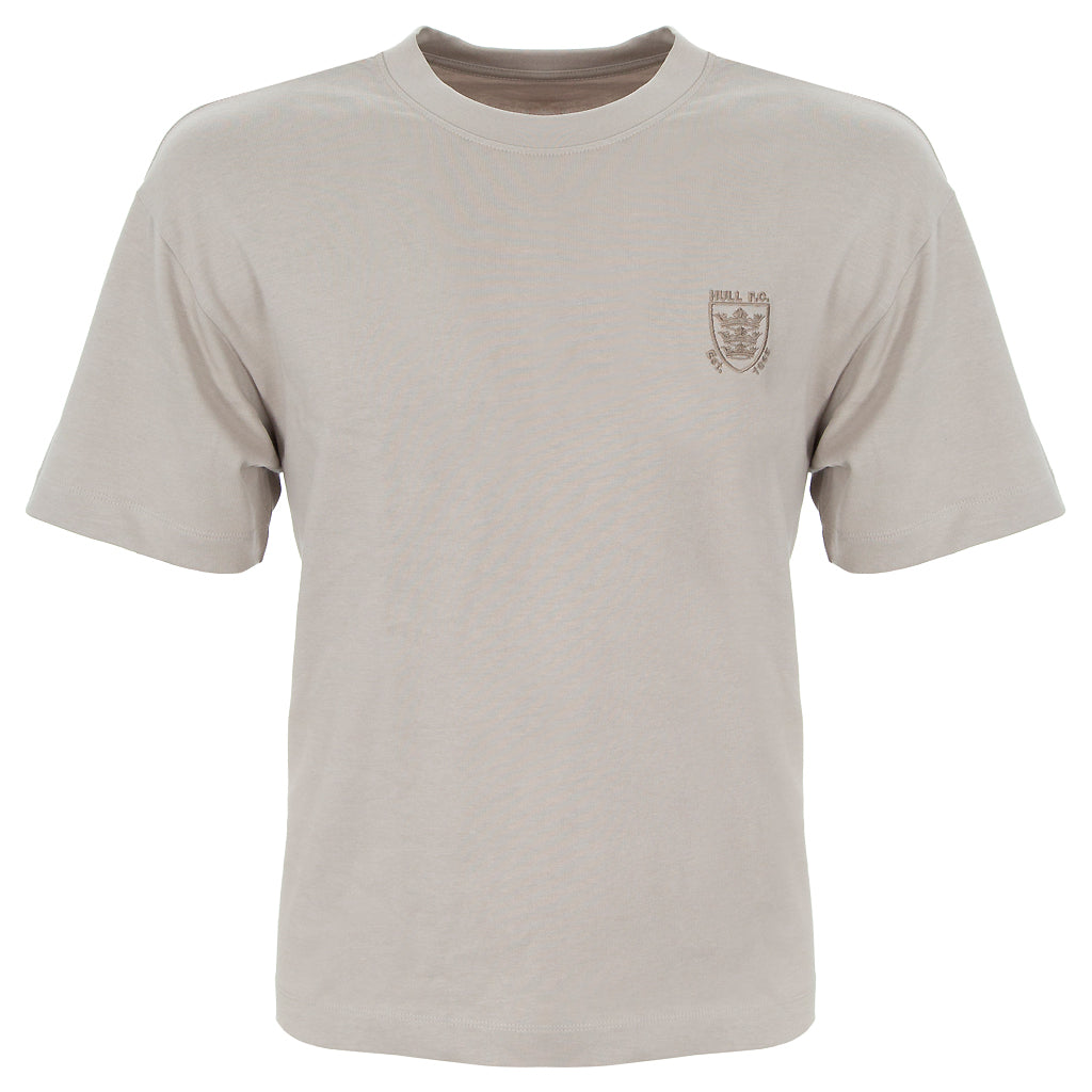 Beige Boxy Tee