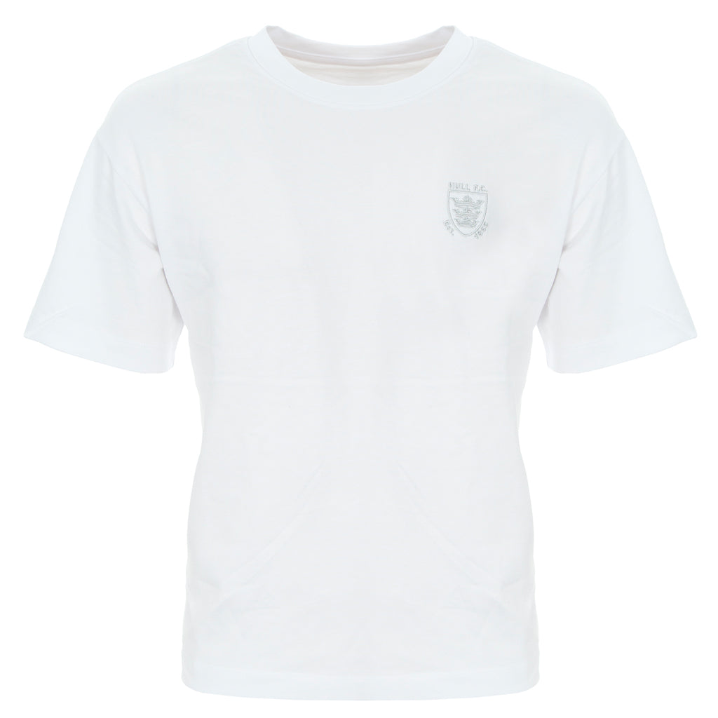White Boxy Tee