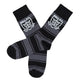 Grey Irregular Hoop Socks