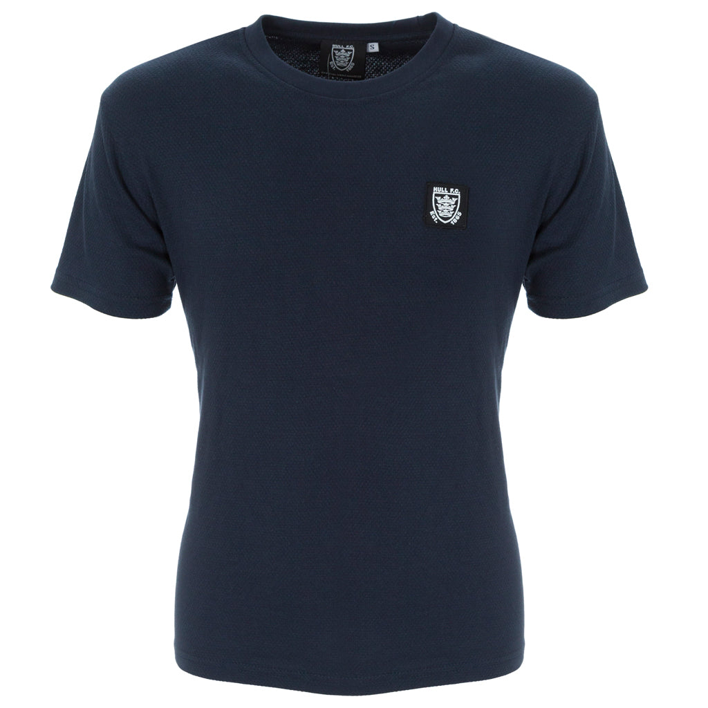 Navy Waffle Tee