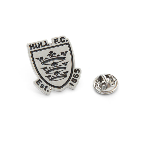 Silver Crest Pin Badge