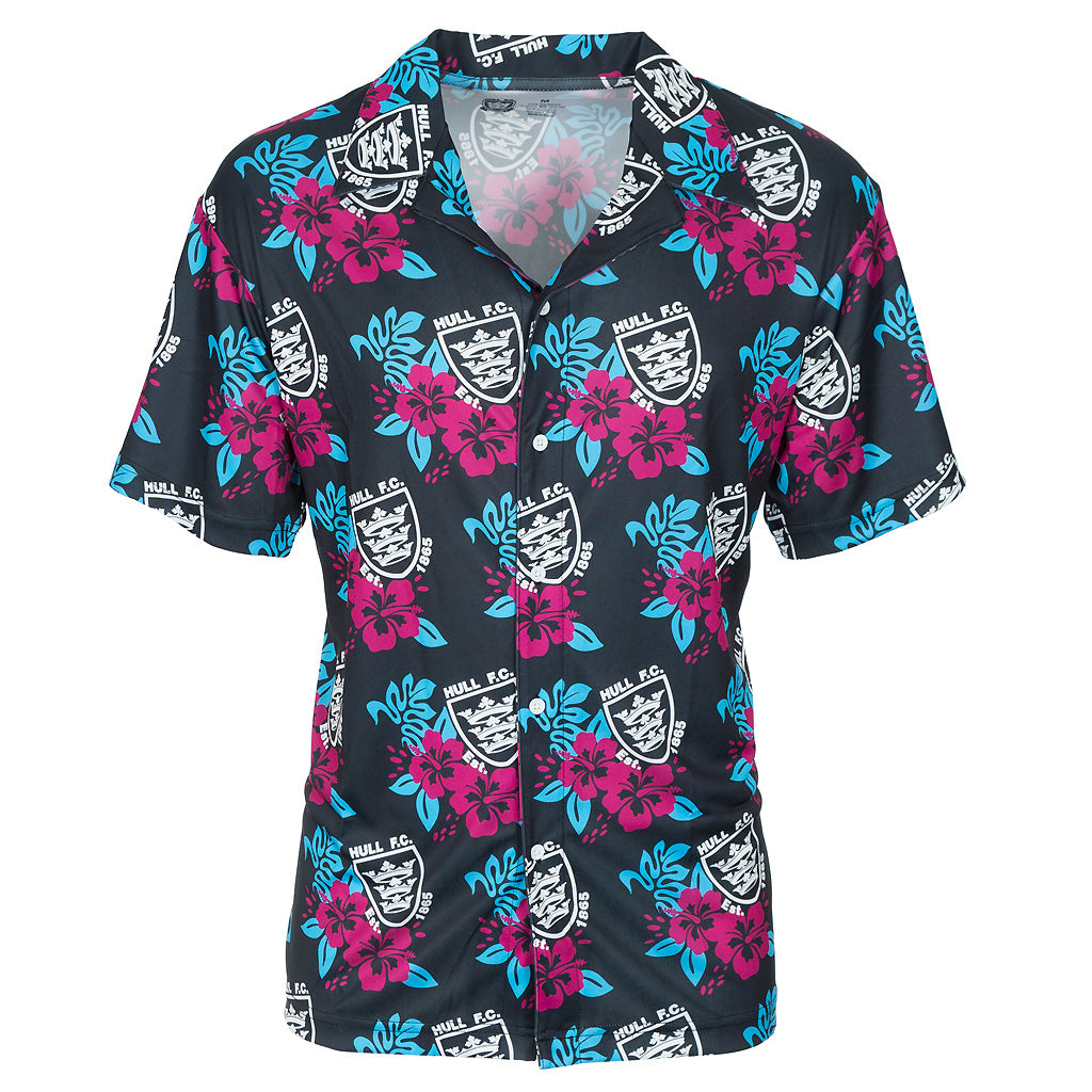 Hawaiian Black Shirt