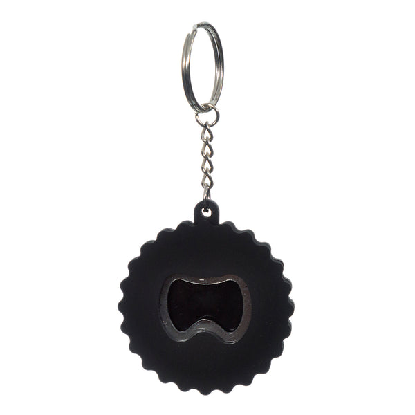 PVC Bottle Opener Keyring