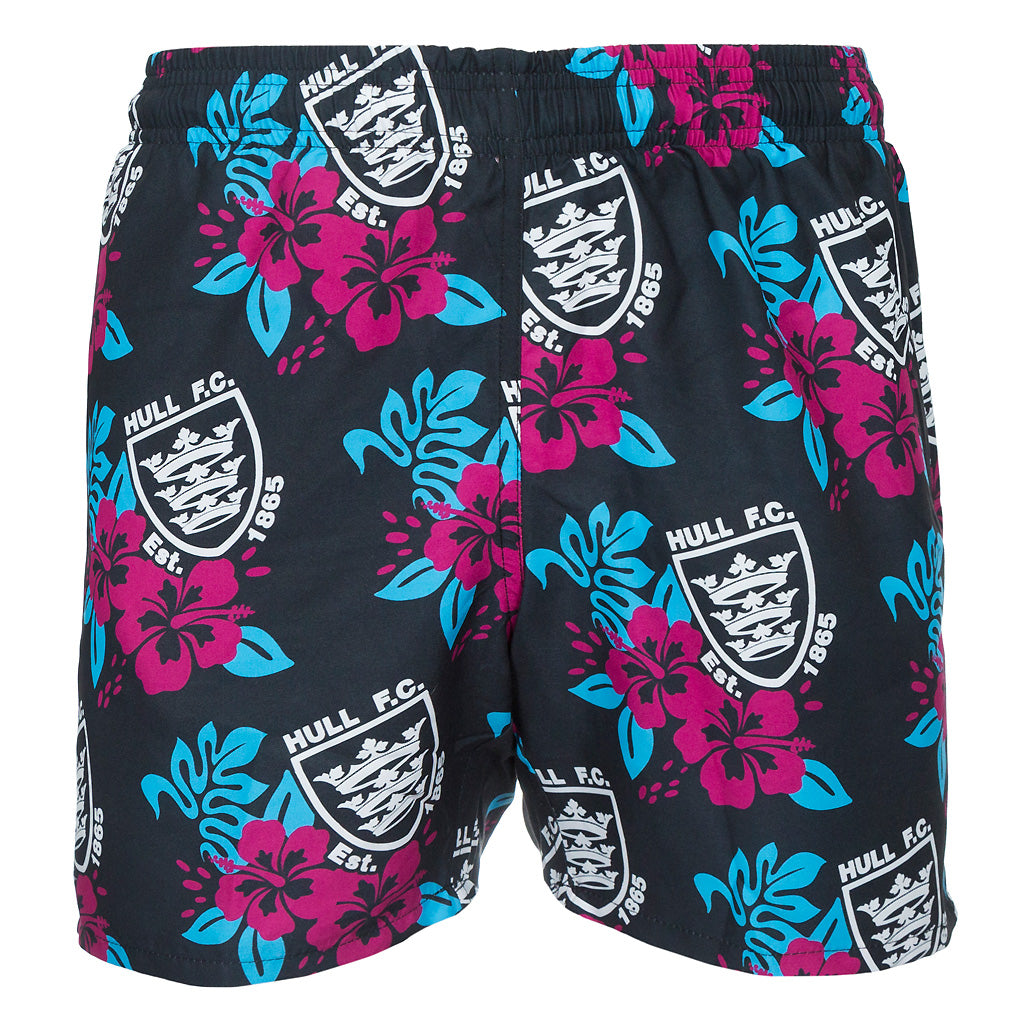 Hawaiian Black Shorts