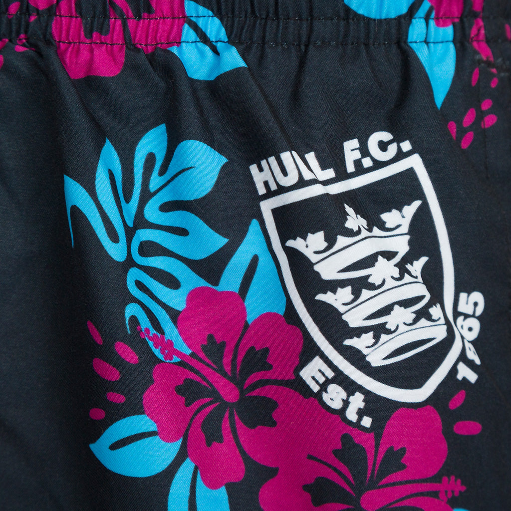 Hawaiian Black Shorts