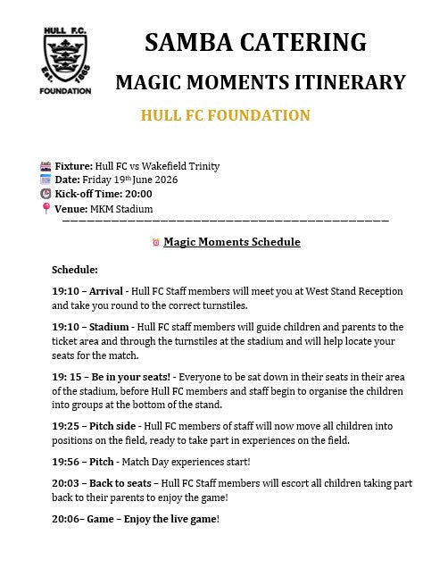 Magic Moments Hull FC vs Wakefield Trinity
