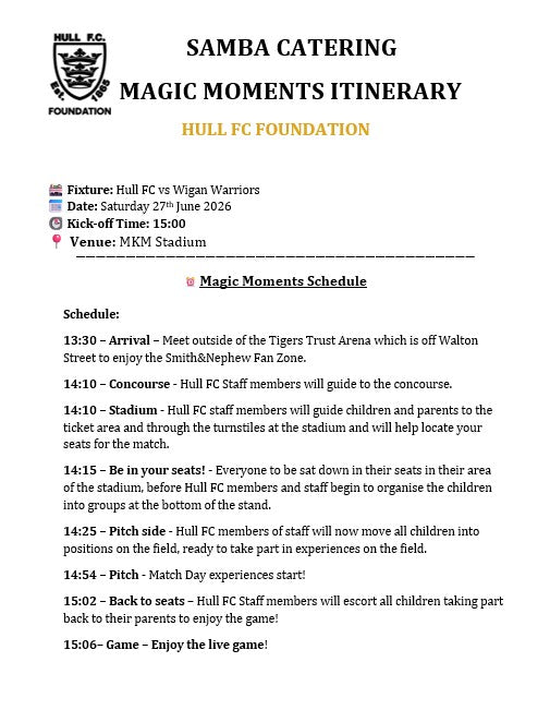 Magic Moments Hull FC vs Wigan Warriors
